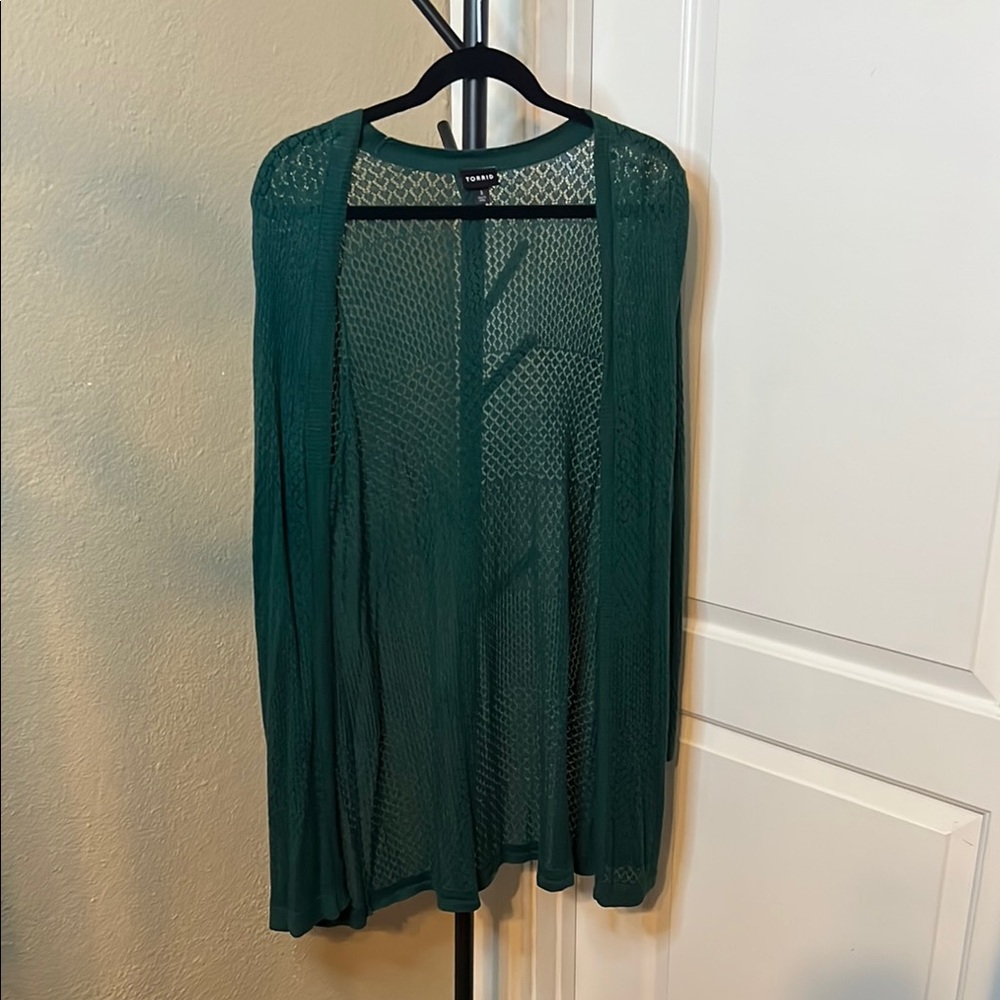 Torrid Green Knit Sweater